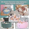 KiddyMoon suchy basen okrągły z piłeczkami 7cm jasnoszary: Podgląd zdjęcia produktu 9
