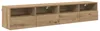 vidaXL TV-wandplanken, 2 stuks, artisan eikenhout fineer Productafbeelding-voorbeeld 1