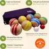 GICO Boccia Spiel aus Massivholz, gestreift mit 8 Kugeln, Produktbild-Vorschau 2