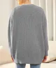 ASKSA Damen Strickjacke Strick Outwear V-Ausschnitt Vorne Produktbild-Vorschau 4