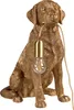 BELIANI Tischlampe Gold Kunstharz Hund Tierform Glamouröser Produktbild-Vorschau 1