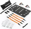 A collection of fitness equipment laid out on a white background. Podgląd zdjęcia produktu