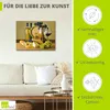 ARTland Leinwandbild Käse, Wein und Trauben Größe: 40x30 cm Produktbild-Vorschau 2
