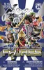 A collection of Playmobil figures in various costumes and poses, presented on a blue and white striped background. Náhled obrázku produktu