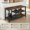Étagère à chaussures TAUNTON 80x30x45,5cm - Bois foncé Voir les images du produit 2