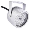 A close-up, angled view of a silver LED IR illuminator with a black cable. Podgląd zdjęcia produktu