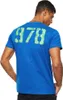 Blaues Kurzarm Herren T-Shirt mit Rundhals und Logo-Druck Produktbild-Vorschau 5