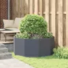 vidaXL Bac à plantes Anthracite 120 x 120 x 50 cm Acier Voir les images du produit 4