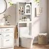 COSTWAY: Mueble para inodoro, organizador de baño estilo Vista previa de la imagen del producto 8