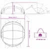 vidaXL Pool Dome Transparent 336 x 322 x 160 cm PVC Voir les images du produit 8