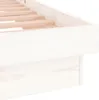 Massivholzbett mit LEDs Weiß 180x200 cm Produktbild-Vorschau 9