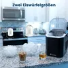 Eiswürfelmaschine, Eiswürfelbereiter mit Selbstreinigung,9 Produktbild-Vorschau 4
