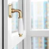 SOTECH Fenstergriff MATTEO Messing Glanz – Griff Porzellan Produktbild-Vorschau 3