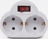 Steckdosen-Adapter mit Schalter und 2 Schuko Stecker Produktbild-Vorschau 3
