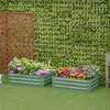 Outsunny Hochbeet Set, 2-TLG. Gartenbeet aus Stahl, Produktbild-Vorschau 2