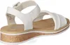 Rieker Damen Keil-Sandaletten Weiß Voir les images du produit 29