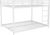 A white metal bunk bed frame against a white background. Anteprima dell’immagine prodotto