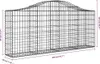 vidaXL Gabion s vysokým obloukem 200x30x80/100 cm Náhled obrázku produktu 5