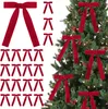 24 noeuds de velours, décoration d'arbre de Noël, ruban de Voir les images du produit 1
