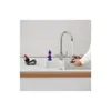 A person is washing a vacuum cleaner attachment under a running faucet in a kitchen sink. Náhled obrázku produktu
