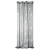 Gardine SABINE  silber weiß 140x250 cm  Ösen Ösenvorhang Produktbild-Vorschau 1