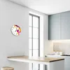 Glasuhr Wanduhr Küchenuhr Echt-Glas 30fi cm Bunte Herzen Produktbild-Vorschau 5
