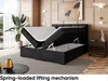 MEBLINI Boxspringbett mit Bettkasten - Gepolstert Produktbild-Vorschau 4