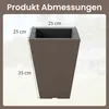 GOPLUS 2er Set Blumenkübel, Pflanzkübel aus Kunststoff mit Produktbild-Vorschau 4