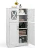 COSTWAY Armoire de salle de bain avec 4 portes et étagères Voir les images du produit 1