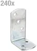 Alberts 240 x Flechtzaunhalter-Winkel, 60 x 40 mm, mit Produktbild-Vorschau 2