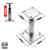 A product image showing a metal post support with dimensions indicated. Produktbild-Vorschau