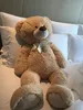 XXL Teddybär hellbraun flauschig mit Schleife 100cm groß Produktbild-Vorschau 3