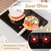 COSTWAY Kinderküche mit 10 Zubehör, Spielküche Holz mit Produktbild-Vorschau 4