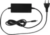 A black power adapter with two cables and a plug. Produktbild-Vorschau