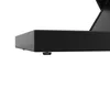 A close-up view of the base of a black table with adjustable feet. Anteprima dell’immagine prodotto