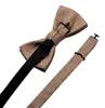 DonDon Herren Fliege 12 x 6 cm Baumwolle gebunden und Produktbild-Vorschau 4
