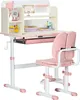 HOMCOM Ensemble bureau et chaise pour enfants, hauteur Voir les images du produit 1