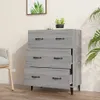 vidaXL Sideboard Grau Sonoma 69,5x34x90 cm Holzwerkstoff Produktbild-Vorschau 3