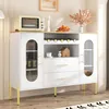 MODFU  Sideboard Beistellschrank mit Glasfronten und Produktbild-Vorschau 3