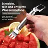 2-in-1 Edelstahl Obstschneider, Wassermelonen-Gabel und Produktbild-Vorschau 6