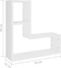 vidaXL Nástěnné police 2 ks. Bílé 50x15x50 cm odvozené Náhled obrázku produktu 6