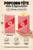 Popcornloop 100 er Popcorntüten Popcorn Box Tüten Candy Bar Produktbild-Vorschau 3