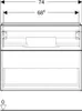 Geberit 502.308.01.2, Weiß, Chrom, 2 Schublade(n), 740 mm, Produktbild-Vorschau 3