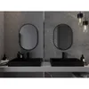 Mexen Loft lustro łazienkowe owalne 70 x 50 cm, rama czarna Podgląd zdjęcia produktu 4