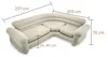 Intex 68575N, Beżowy, PCW, 2030 mm, 2570 mm, 760 mm, 12,9 Podgląd zdjęcia produktu 3