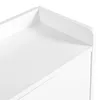 A close-up view of the top corner of a white shelf or cabinet. Produktbild-Vorschau