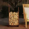 vidaXL Brennholzregal 40x30x80 cm Wetterfester Stahl Produktbild-Vorschau 3