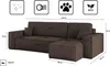 Sofa w kształcie L BEST narożnik tkanina Poso brązowy prawy Podgląd zdjęcia produktu 7