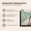KitchenYeah© Herdabdeckplatte Gold - Marmor - Grün - Luxus Produktbild-Vorschau 6