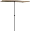 vidaXL Parasol avec mât en aluminium 180x110 cm Taupe Voir les images du produit 3